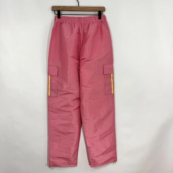 Adidas Women’s Size Small Pink Spark Sunglass Pack Woven Loose Fit Cargo Pant - Picture 2 of 14